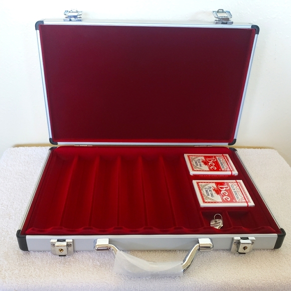 Gamblers General Store Other - Poker Chips Case 400 w/ card capacity & 2 decks of cards - bulk or individually